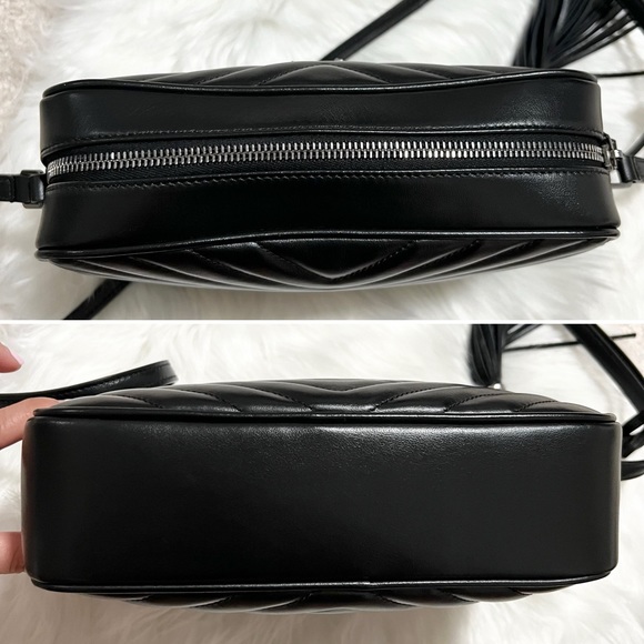 Saint Laurent Lou Matelassé Calfskin Chevron Leather Medium Camera Bag - Picture 8 of 15
